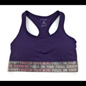Energie Purple Sports Bra Size Large
